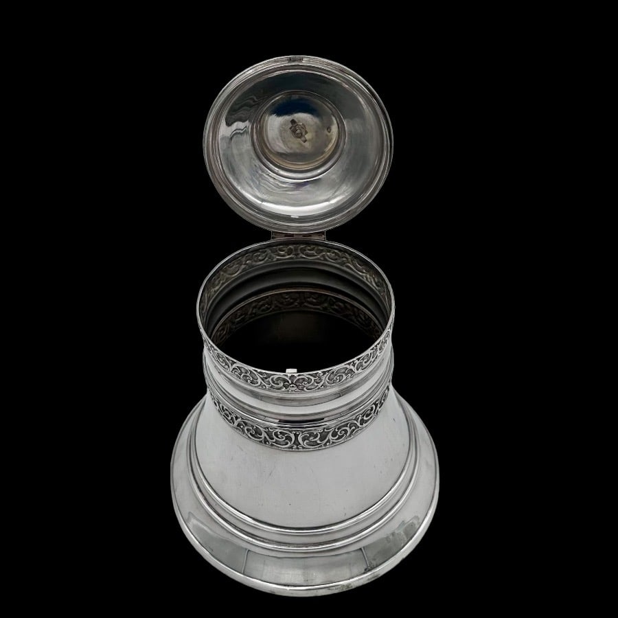 19th Century Antique Victorian Silverplate Biscuit Box Circa 1900 Martin Hall & Co - 6