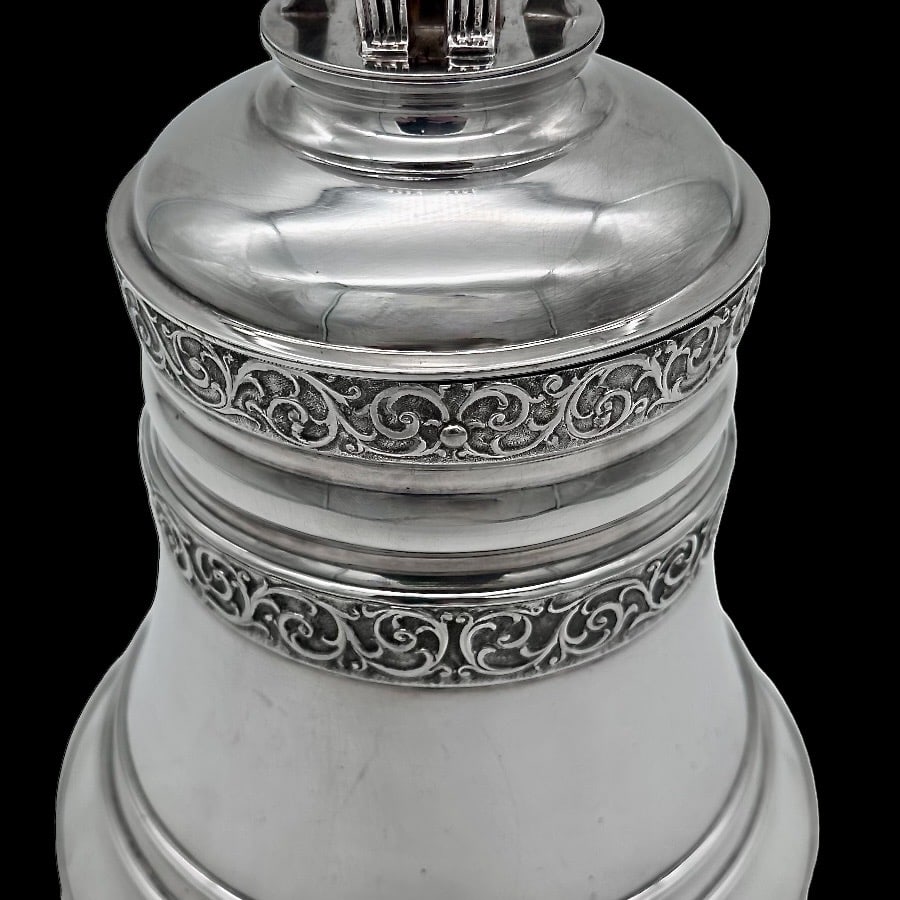 19th Century Antique Victorian Silverplate Biscuit Box Circa 1900 Martin Hall & Co - 8