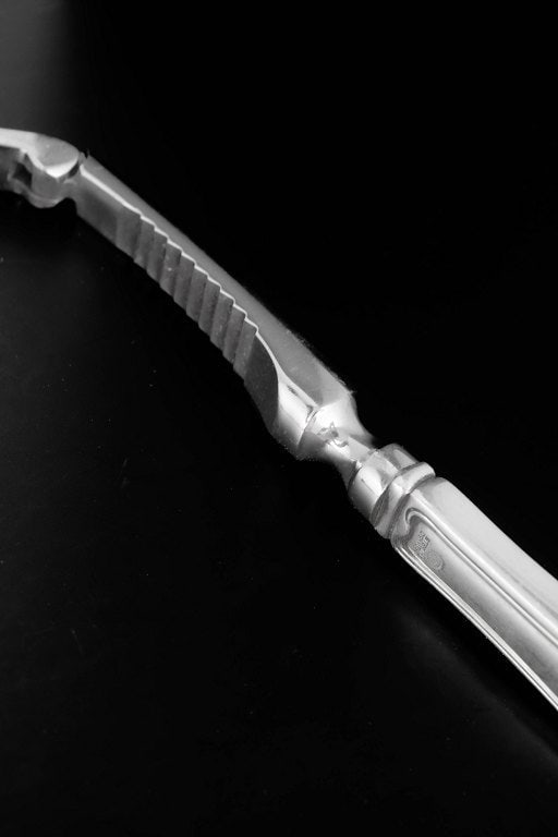 Georg Jensen, Denmark. Nut cracker in stainless steel and sterling silver. Produced after 1944. - 2