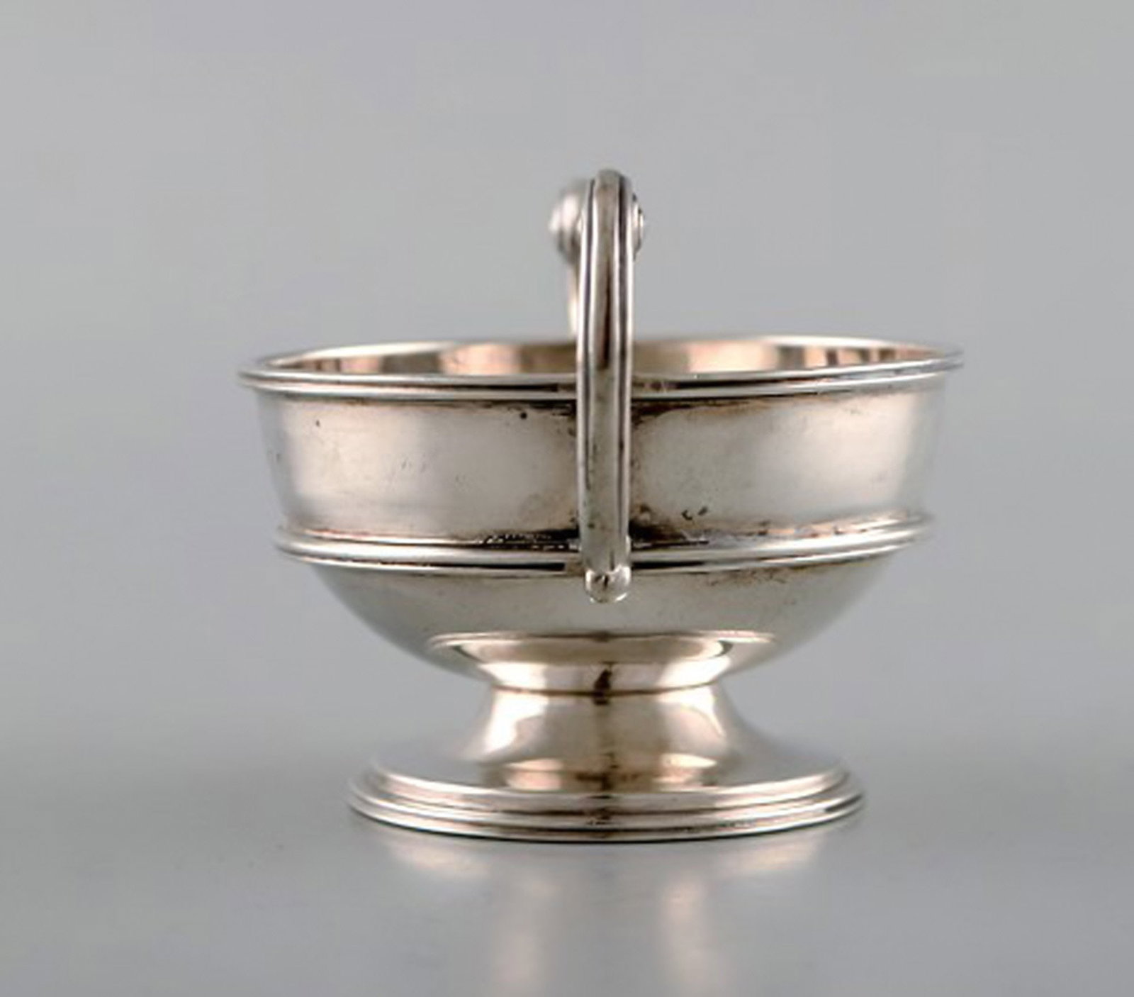 Birmingham, England. Antique silver salt cellar. Neoclassical style. Dated 1902/03. - 4