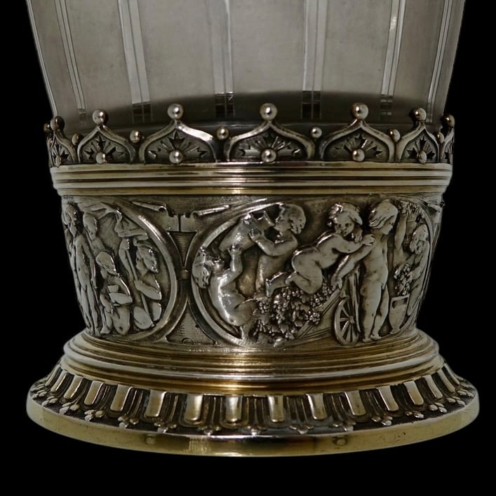 19th Century Antique Victorian Silver-Plated Victorian Ice Bucket Circa 1860 Elkington & Co - 6