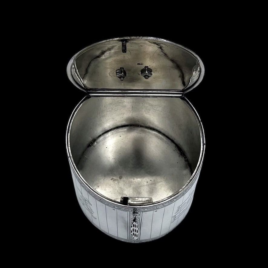 Mid 18th Century Antique George III Silver Tea Caddy London 1763 John Parker & Edward Wakelin - 6