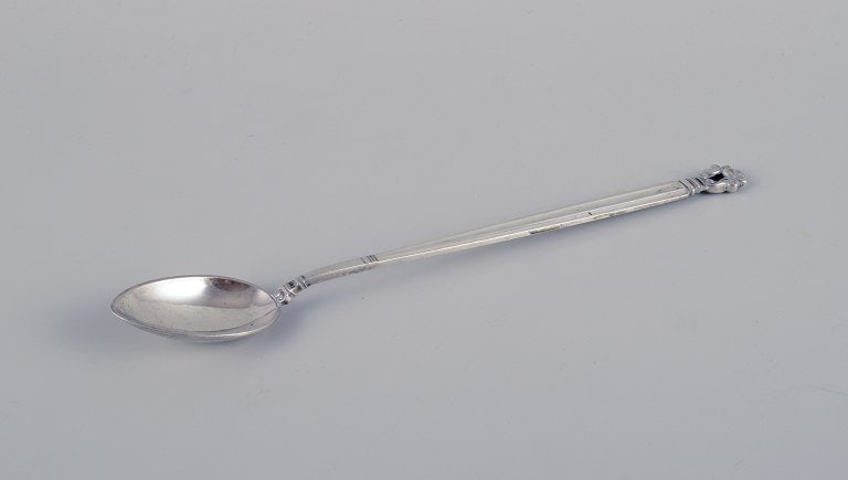 Georg Jensen, a set of six Acorn cocktail spoons/caffe latte spoons in sterling silver. - 2