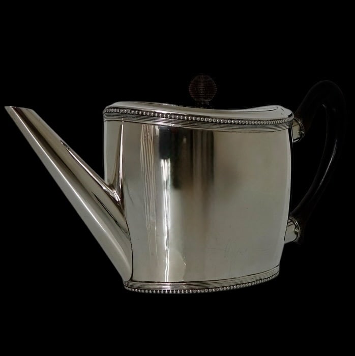 Early 19th Century Antique Silver Teapot on Stand Amsterdam 1805 Willem Diemont - 4