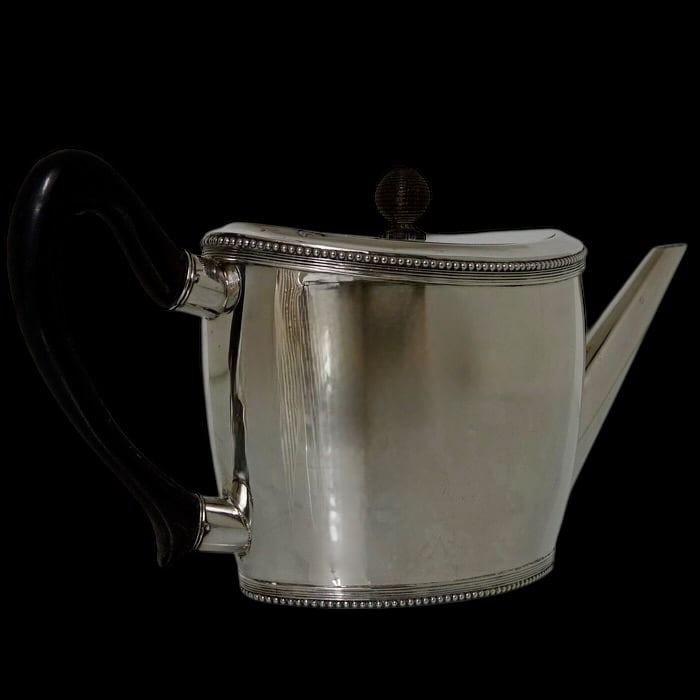 Early 19th Century Antique Silver Teapot on Stand Amsterdam 1805 Willem Diemont - 5