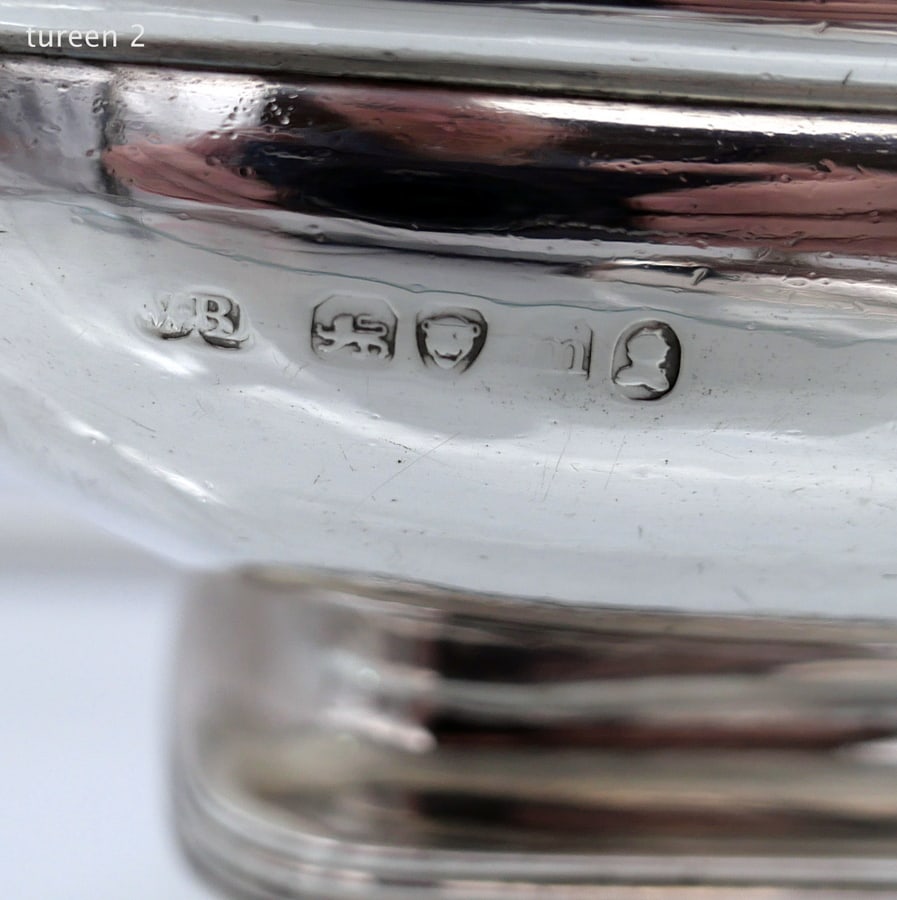 Early 19th Century Antique George IV Sterling Silver Pair Sauce Tureens London 1827 William Brown - 16