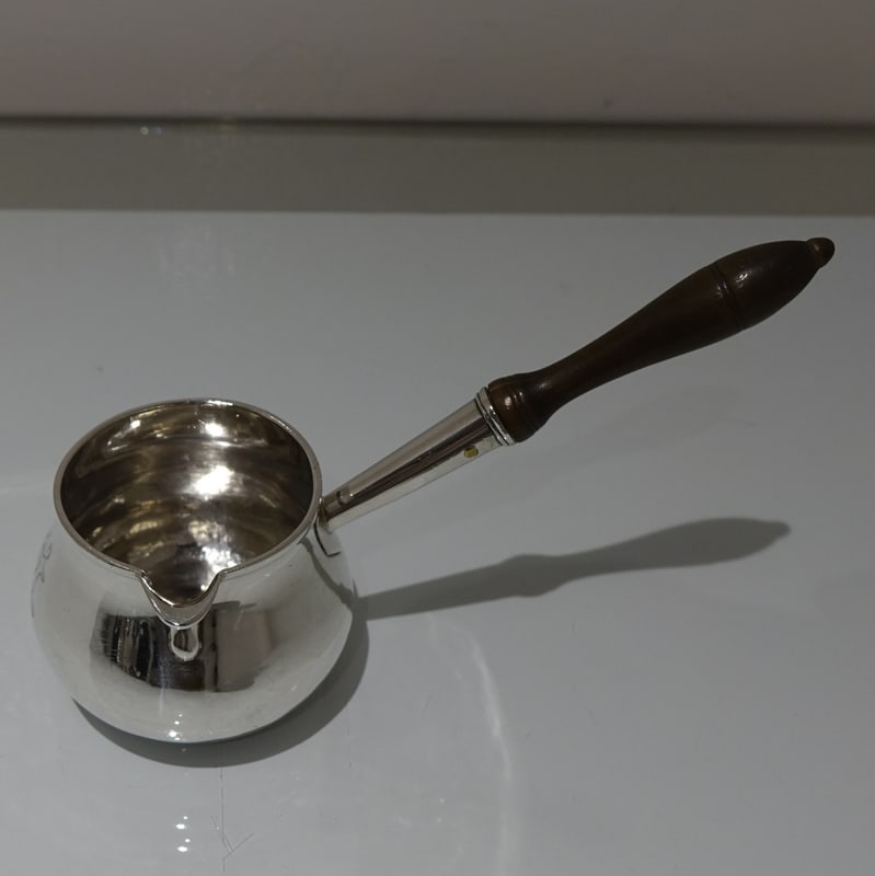 Mid 18th Century Antique George II Sterling Silver Brandy Pan London 1754 Thomas Cooke II & Richard - 6