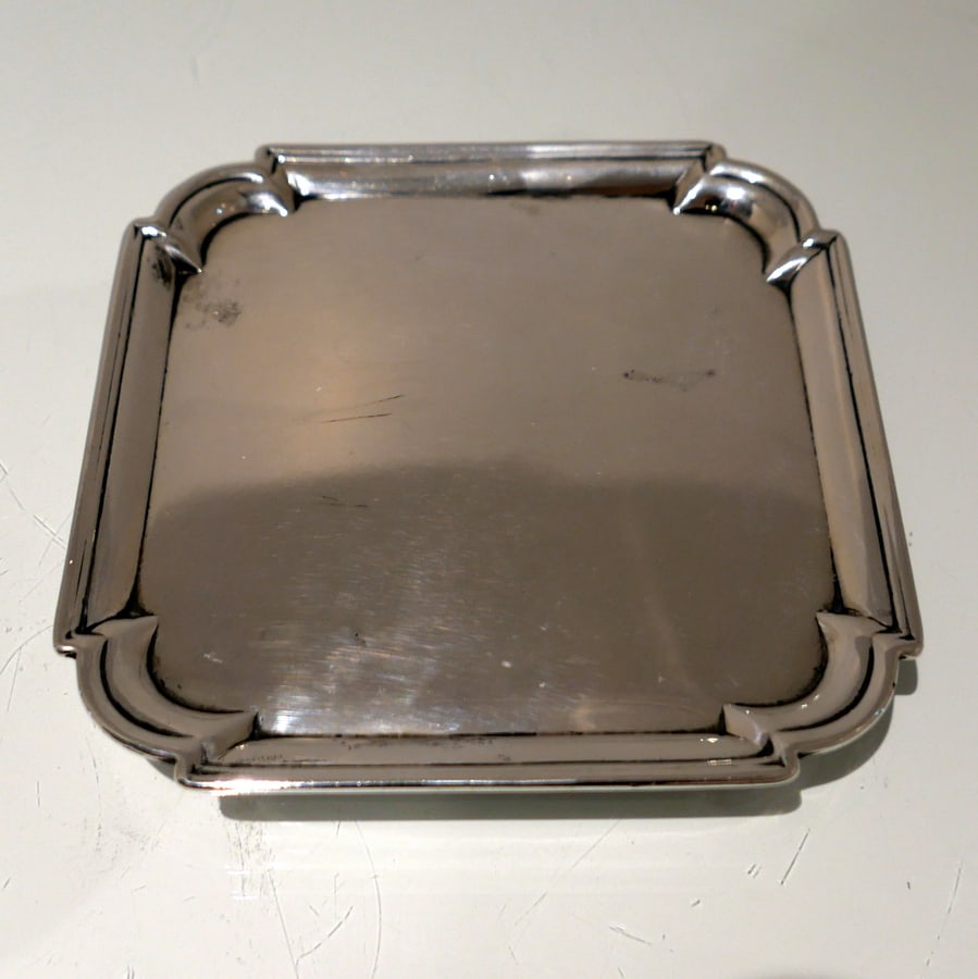 Early 18th Century Antique George II Sterling Silver Salver London 1728 John Tuite (1 of 7)