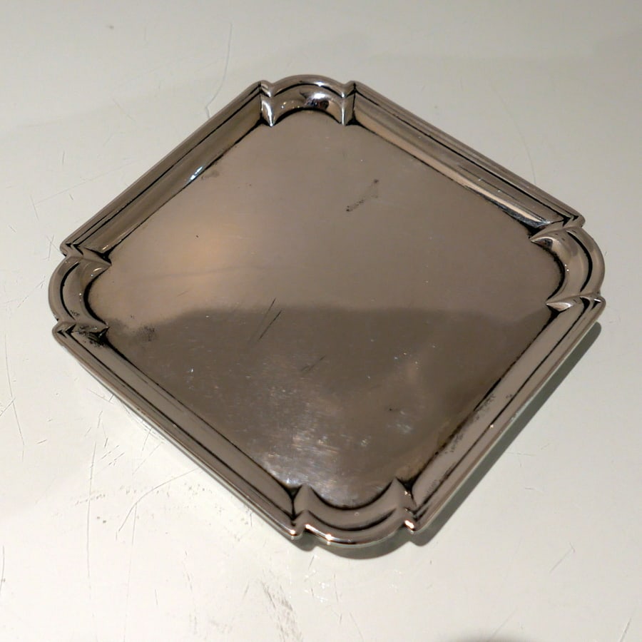 Early 18th Century Antique George II Sterling Silver Salver London 1728 John Tuite - 3