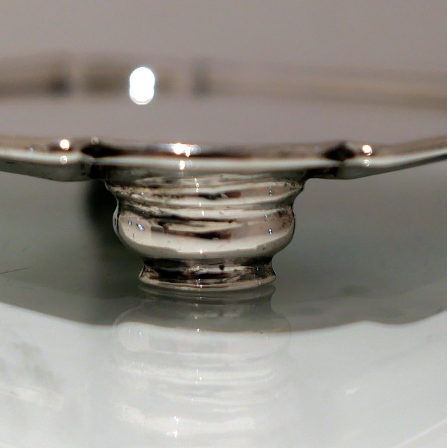 Early 18th Century Antique George II Sterling Silver Salver London 1728 John Tuite - 5