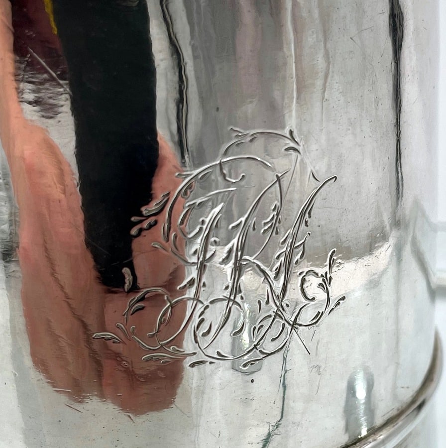 Early 18th Century Antique George II Sterling Silver Tankard & Cover London 1735 Thomas Mason - 13