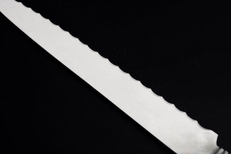 Georg Jensen, Denmark. Bread knife in stainless steel and sterling silver. Produced after 1944. - 2