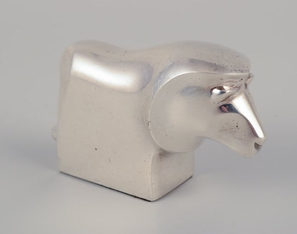 Dansk International Designs Ltd. Small sculpture in plated silver. 1970s. - 4