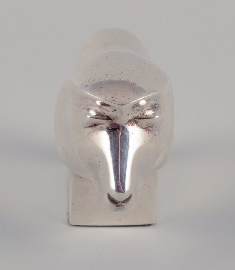 Dansk International Designs Ltd. Small sculpture in plated silver. 1970s. - 5