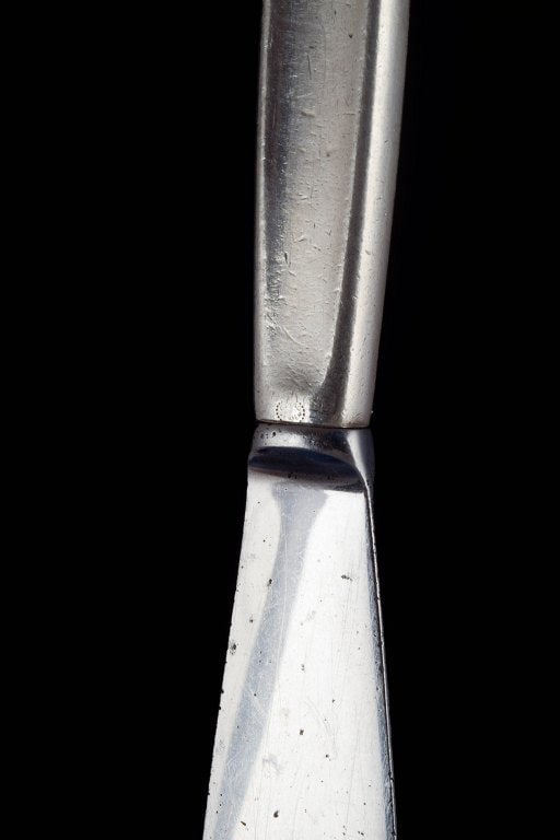 Georg Jensen, Denmark. Lunch knives, set of four in sterling silver and stainless steel. Produced - 4