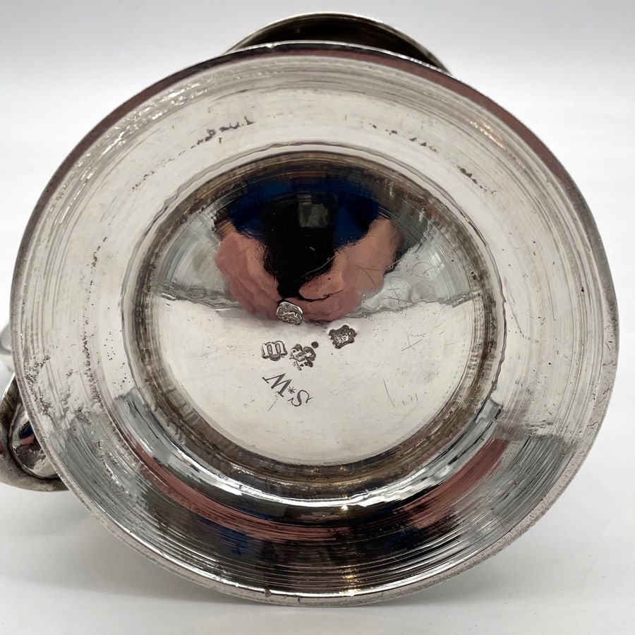 Mid 18th Century Antique George III Silver Tankard & Cover London 1747 Humphrey Payne - 10