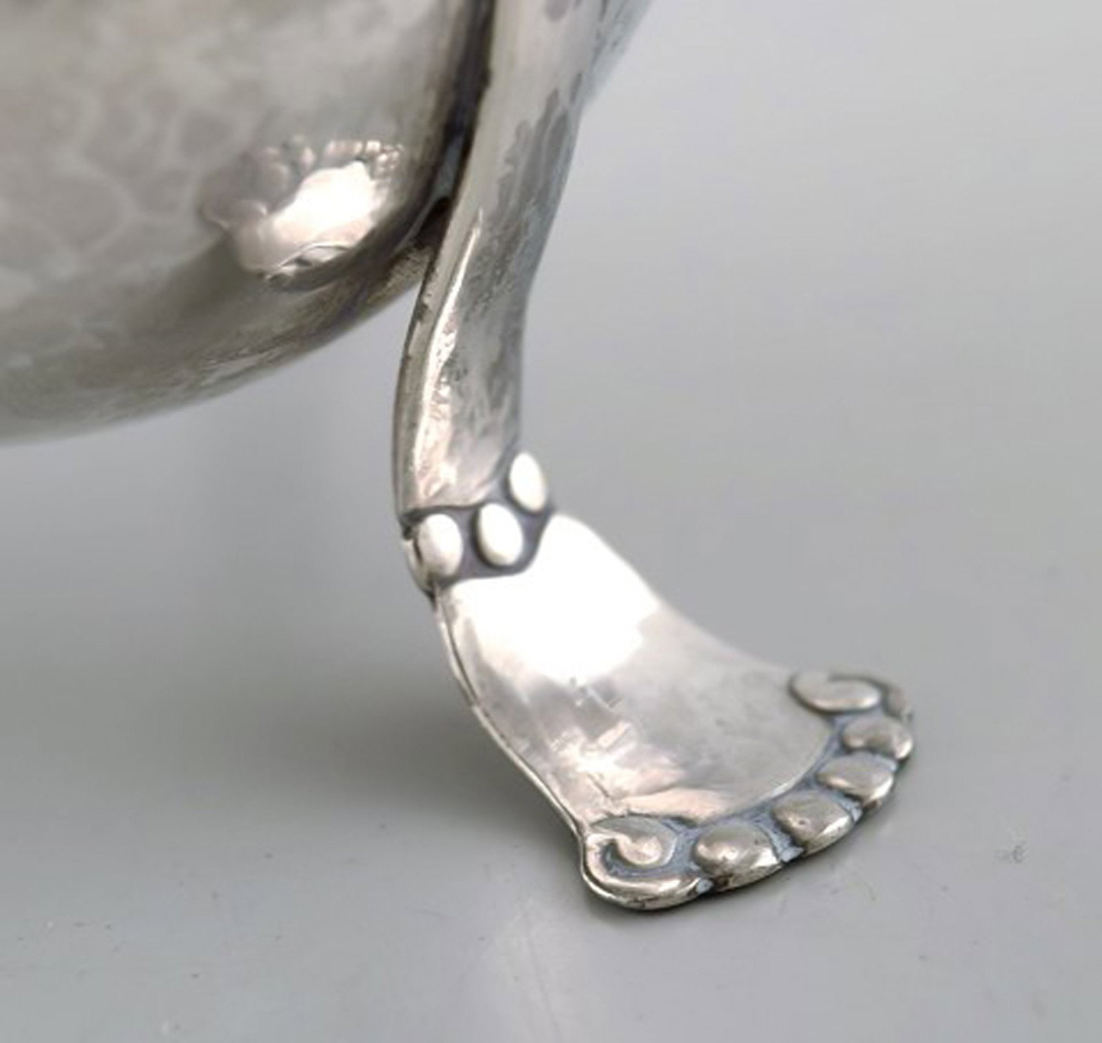 Danish silversmith. Salt vessel in silver (830). Dated 1918. - 3