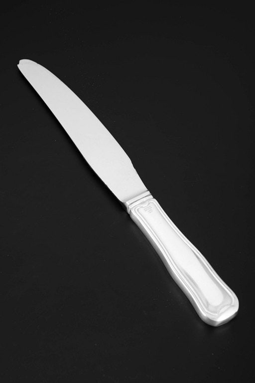 Georg Jensen, Denmark. Dinner knife in stainless steel and sterling silver. Produced after 1944. (1 of 5)