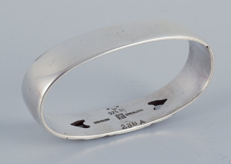 Georg Jensen, Art Deco napkin ring in sterling silver. - 5
