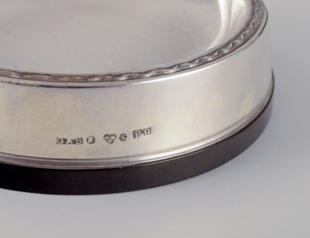GAB, Sweden. Four salt cellars in 830 silver and bakelite. 1960s - 4