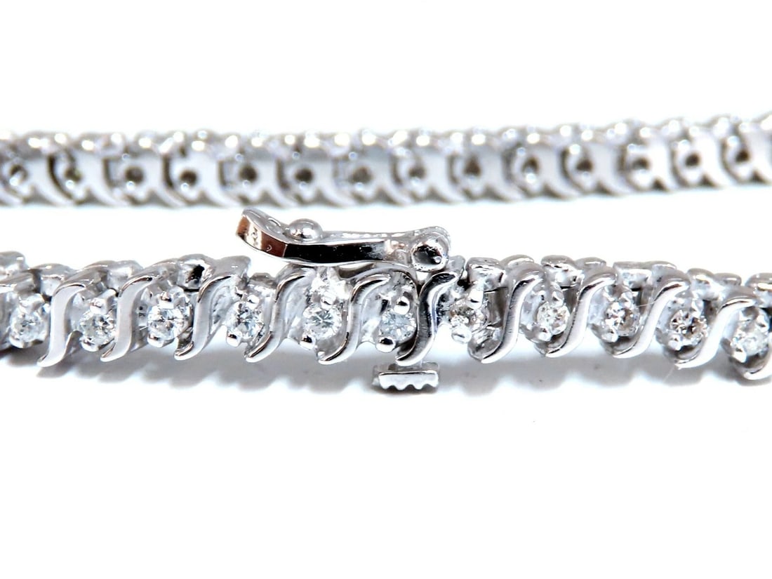 2.02ct Natural Diamonds Tennis Bracelet 14kt 7 Inch - 2