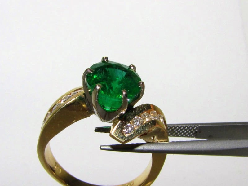 4.50CT NATURAL ROUND EMERALD DIAMONDS COCKTAIL 14kt - 7