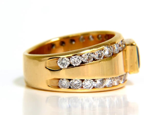 3.21CT NATURAL FANCY VIVID BROWN DIAMOND RING 14KT - 5