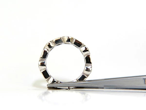 2.80CT NATURAL ROUNDS PRINCESS DIAMONDS ETERNITY BAND PLATINUM FLUSH DURABLE - 7