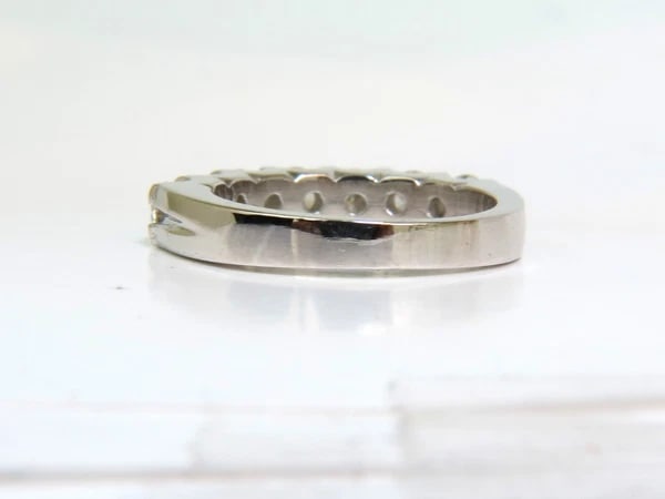 14KT GOLD 1.40CT NATURAL DIAMONDS "U" SHARING PRONG DIAMONDS RING - 4