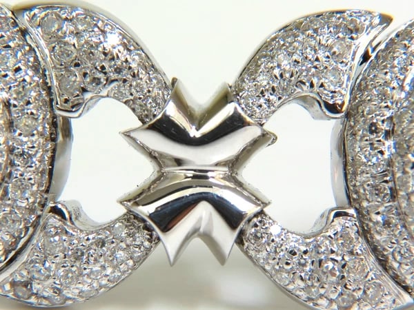 17.20CT NATURAL DIAMONDS LINK BRACELET 14KT F/G VS MODERN DECO 14kt GOLD - 2