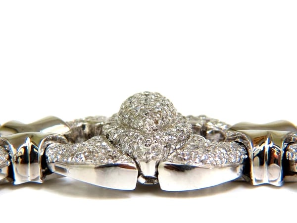 17.20CT NATURAL DIAMONDS LINK BRACELET 14KT F/G VS MODERN DECO 14kt GOLD - 3