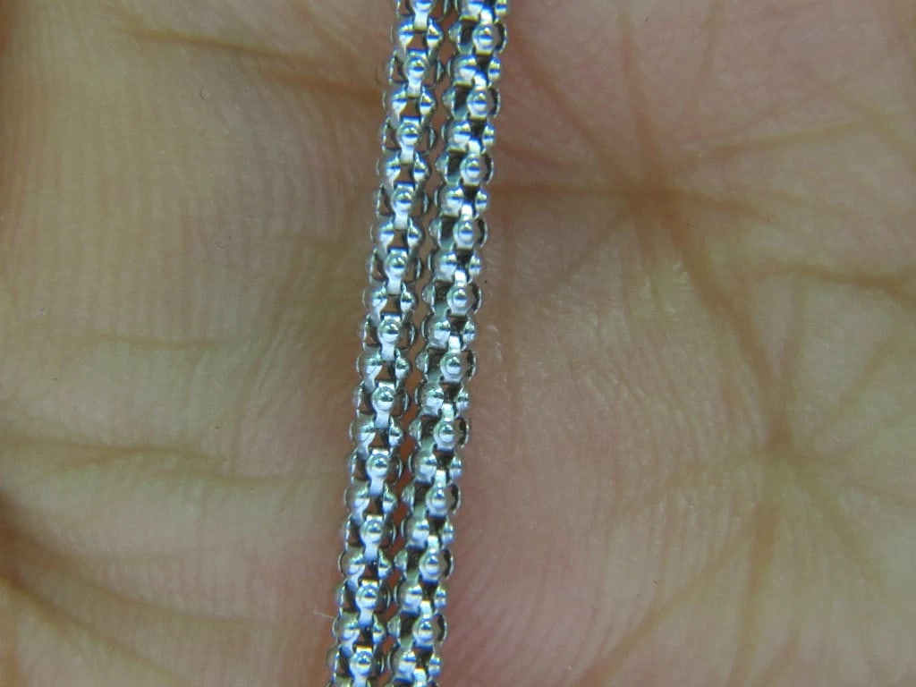 1.10CT DIAMONDS MODERN DECO DIAMOND NECKLACE ITALY+ - 6