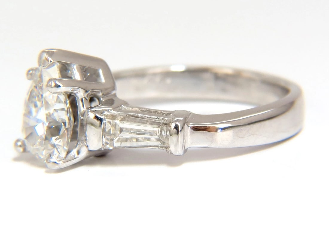 GIA 1.74CT NATURAL PEAR BRILLIANT DIAMOND RING CLASSIC THREE ENGAGEMENT 14KT - 3