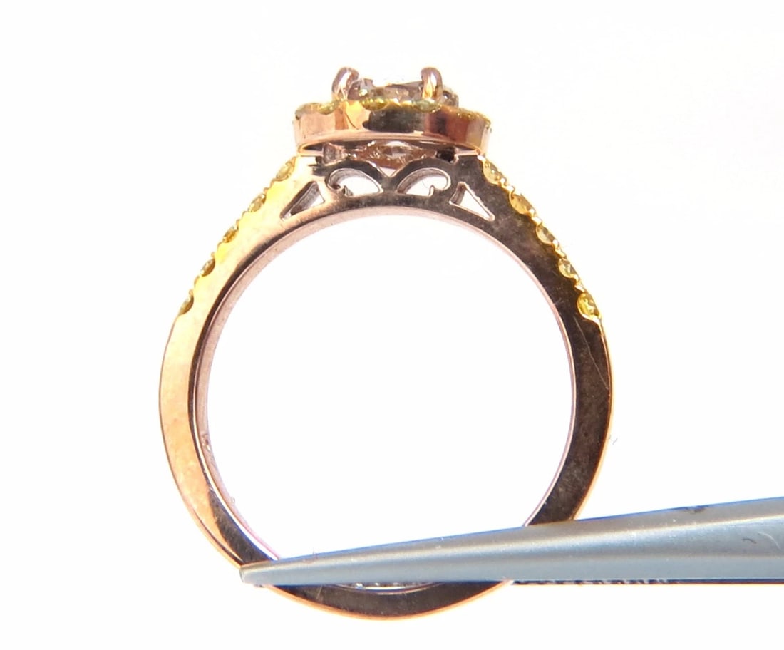 GIA Certified 2.04ct. Fancy Pink Diamond Ring 18kt - 5