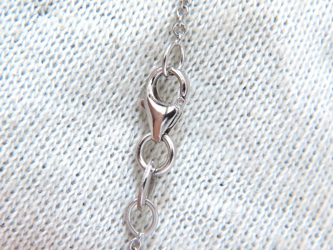1.20ct natural diamonds heart pendant 14kt double row+ - 2