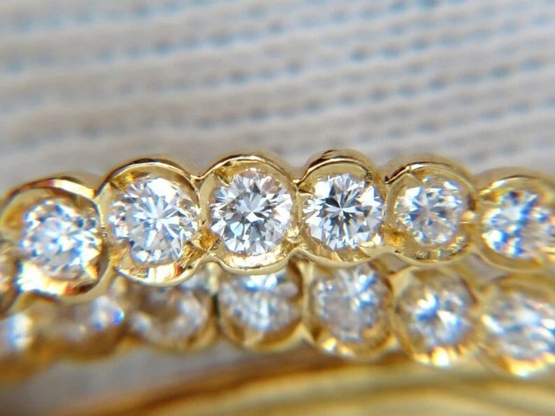 18KT SIGNED 1.00ct. DIAMONDS THEATER EYE MASK FEATHER PEACOCK PIN - 5