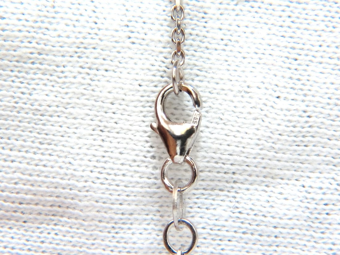 .54ct natural round brilliant diamond solitaire necklace i/vs2 16 inch 14k+ - 3