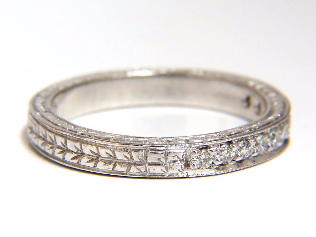 .36ct diamond platinum band Edwardian deco - 2
