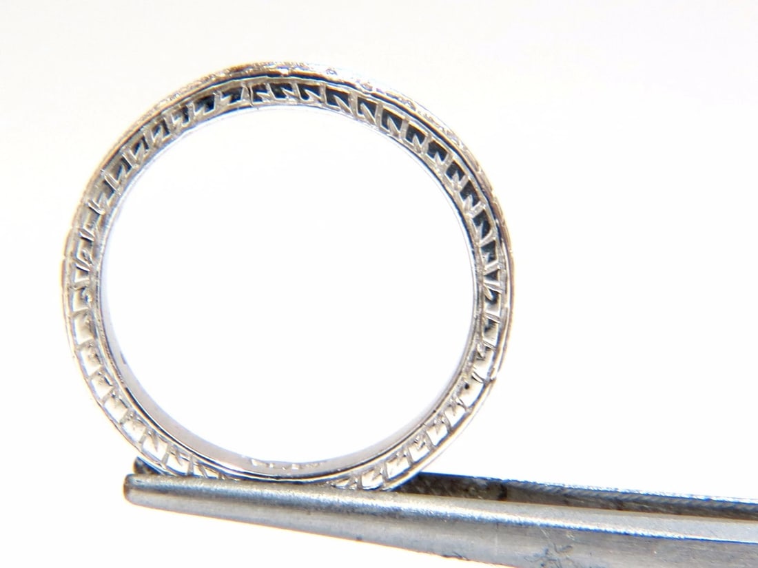 .36ct diamond platinum band Edwardian deco - 4
