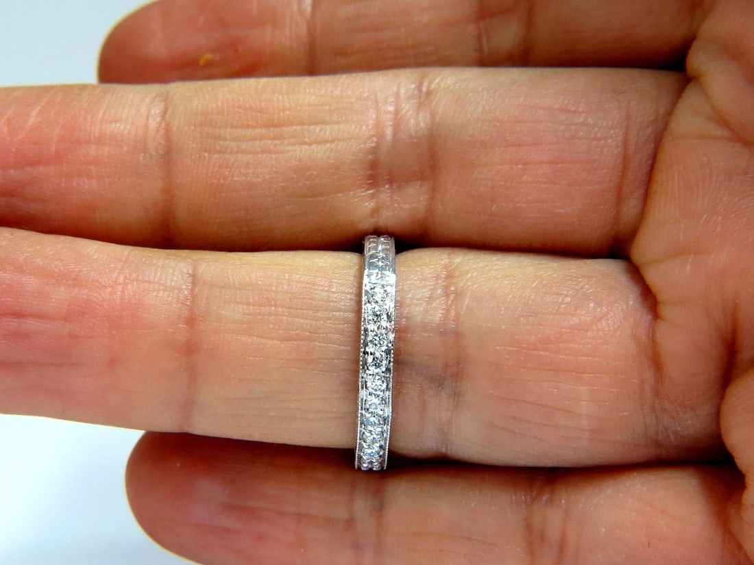 .36ct diamond platinum band Edwardian deco - 5