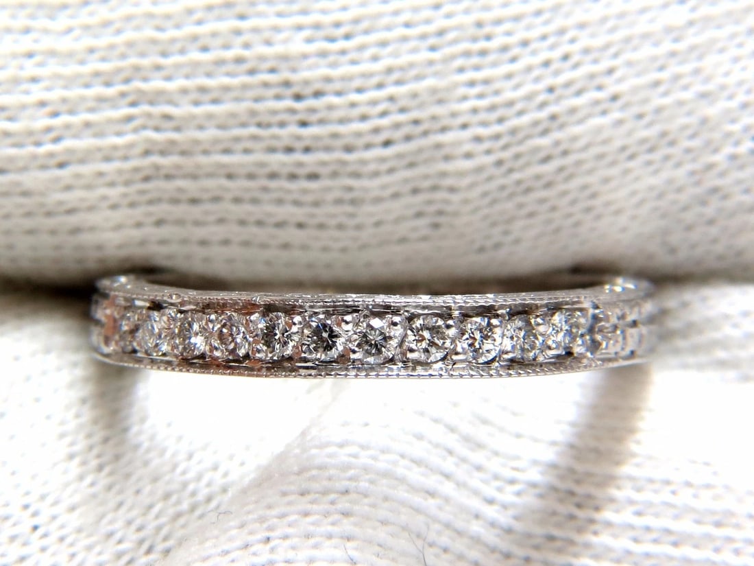 .36ct diamond platinum band Edwardian deco - 6