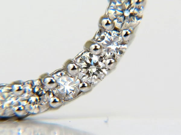 1.00CT DIAMONDS CIRCLE PENDANT FULL CUT G/VS 14KT+ - 4