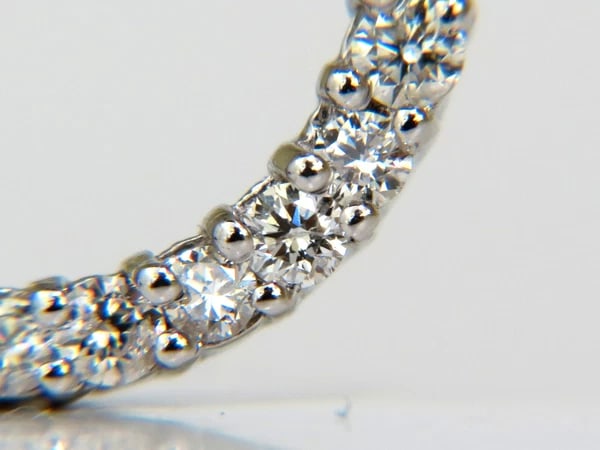 1.00CT DIAMONDS CIRCLE PENDANT FULL CUT G/VS 14KT+ - 5