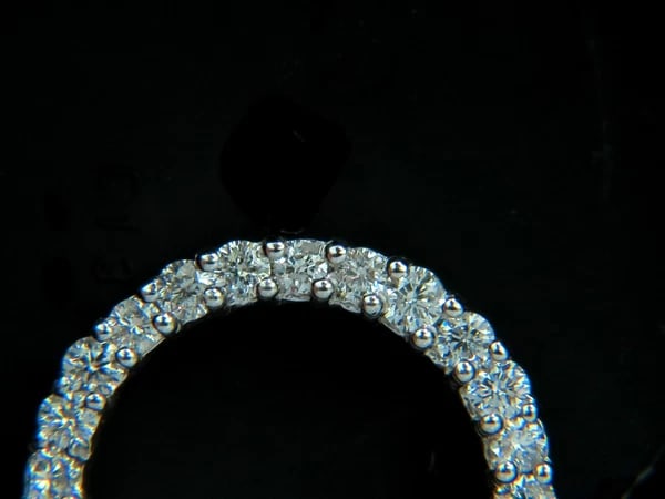 1.00CT DIAMONDS CIRCLE PENDANT FULL CUT G/VS 14KT+ - 7