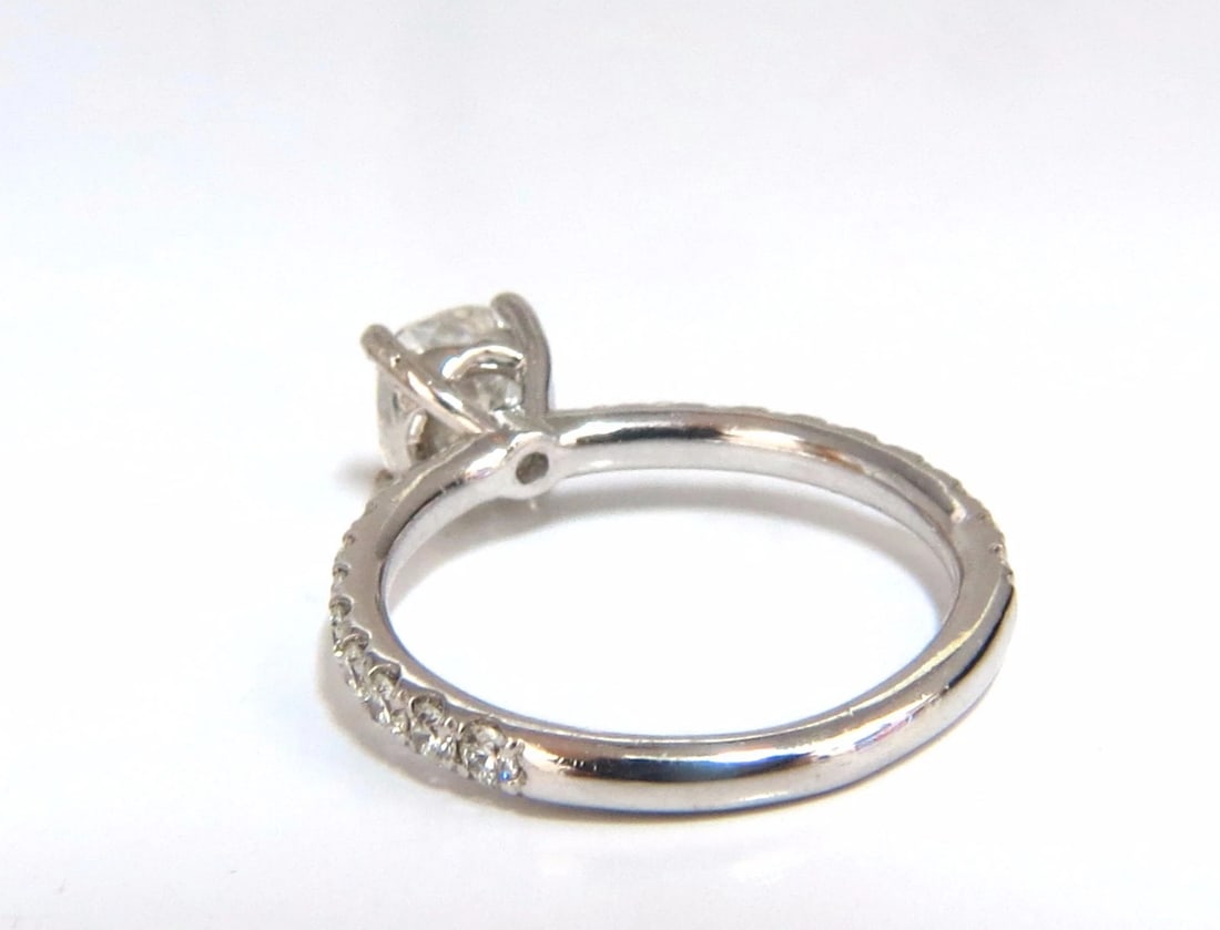 GIA certified 1.02ct. Cushion cut natural diamond ring 18kt H/VS - 4