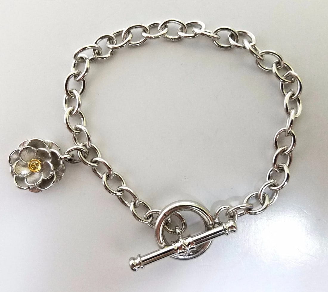 Toggle Bracelet 14Kt Fancy Yellow Diamond 14kt gold 7.5 inch (1 of 5)