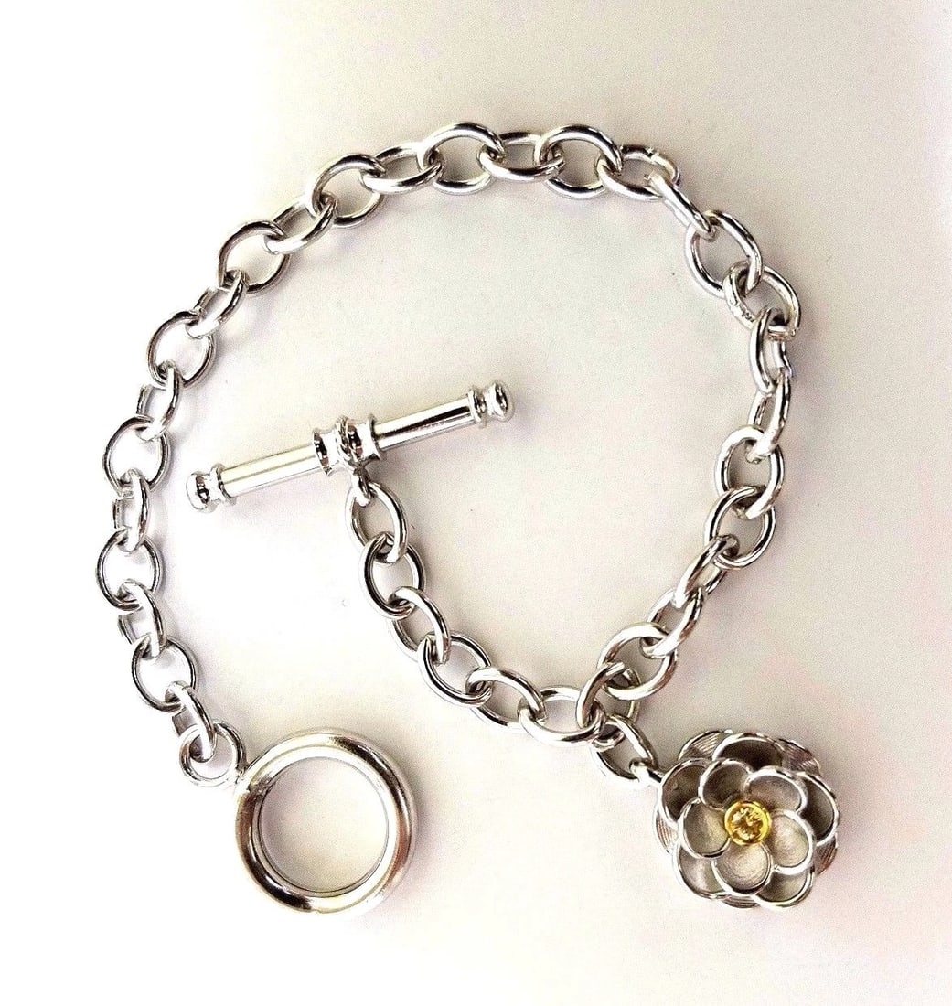 Toggle Bracelet 14Kt Fancy Yellow Diamond 14kt gold 7.5 inch - 2