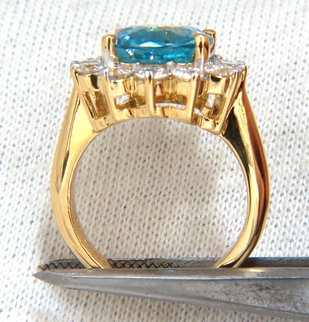 Freedom Indigo Pure Blue Natural Zircon Diamond Ring 10.05ct 14kt - 7