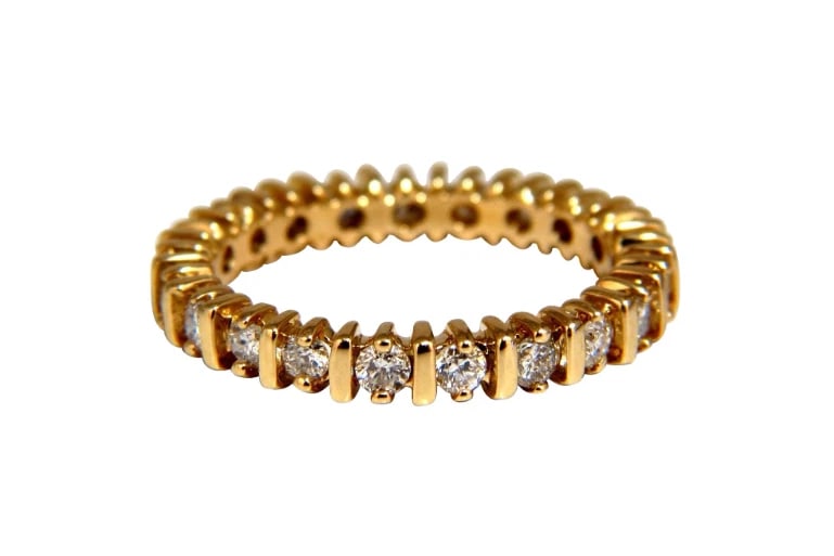 .40ct Natural Round Diamonds Eternity Ring 14kt - 2