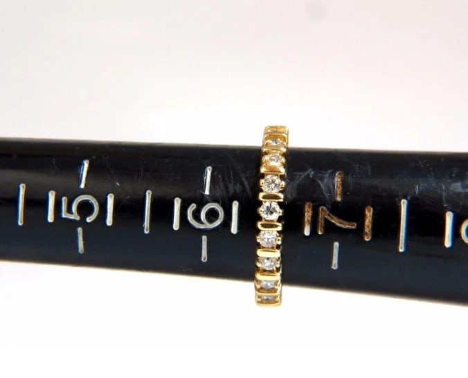 .40ct Natural Round Diamonds Eternity Ring 14kt - 3